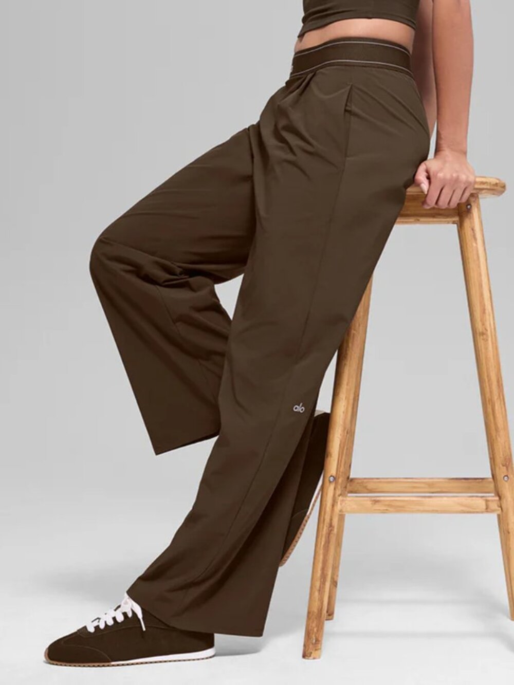 NWT ALO Yoga 🥰☕ Espresso Suit Trousers Wide Leg Women’s (Regular) ∥ Authentic